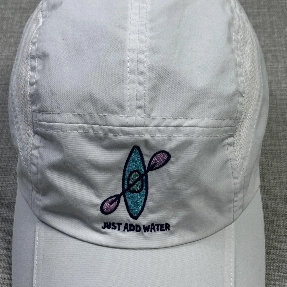 Life Is Good Active Fit Running 5-Panel Hat Cap Strap Back One Size White
